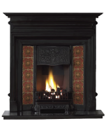 Edwardian Black Cast Iron Fireplace
