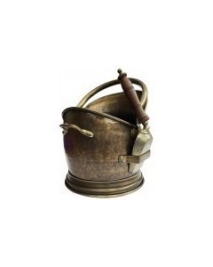 Antique Finish Coal Bucket with Shovel