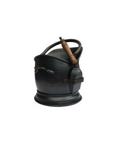 Black Coal Bucket with Shovel