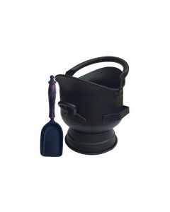 Medium Black Coal Bucket with Shovel