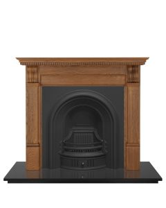 Coleby Black Cast Iron Arched Insert