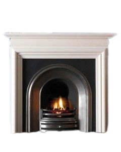Crown Asquith Aegean Limestone Fireplace
