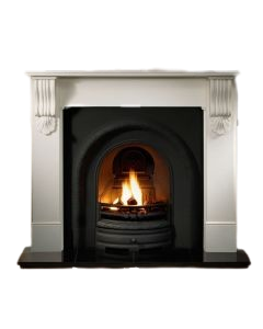 Lytton Kingston Aegean Limestone Fireplace