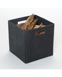 Penman BOX 6 Napoli Grey Folding Log Basket