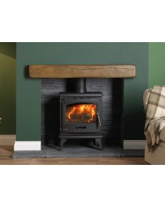 Tiger Eco Black Multi-Fuel and Wood Burning Stove